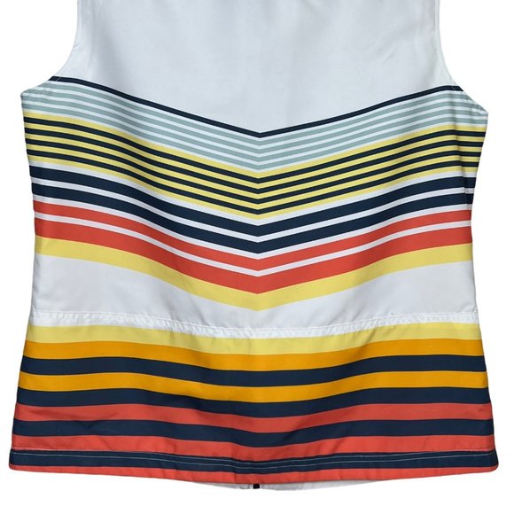 Inspired Style Spanner Grande Prix Mock Neck Full Zip Sleeveless Golf Jacket - Picture 6 of 11